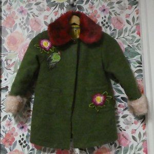 Fun Kids Coat - Pan con Chocolate - Green - Size 5